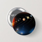 Badge Rond 5 Cm "Système solaire " (Devant & derrière)