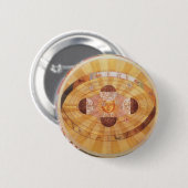 Badge Rond 5 Cm Système solaire copernicien antique, Astronomie Vi (Devant & derrière)