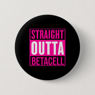 Badge Rond 5 Cm T1D Diabétique Type 1 Sensibilisation au diabète H