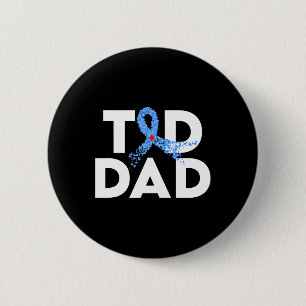 Badge Rond 5 Cm T1d Papa Type 1 Sensibilisation au diabète Insulte