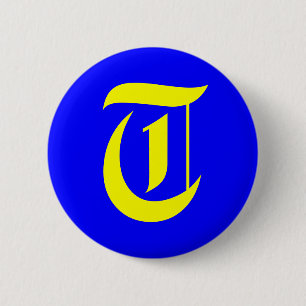 BADGE ROND 5 CM T - ANCIEN ANGLAIS