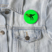 Badge Rond 5 Cm T-Rex (En situation)