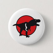 Badge Rond 5 Cm T-rex (Devant)