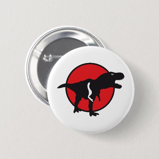 Badge Rond 5 Cm T-rex (Devant & derrière)