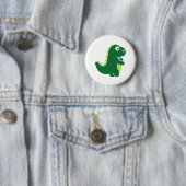 Badge Rond 5 Cm T-Rex comique (En situation)