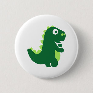 Badge Rond 5 Cm T-Rex comique