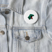 Badge Rond 5 Cm T Rex Dinossaur (En situation)