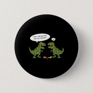Badge Rond 5 Cm T Rex Mange Zombie Halloween Garçons Filles Enfant