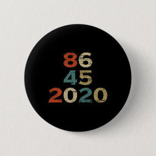 Badge Rond 5 Cm T Shirt 86 45 2020 Funny Anti-Trump Biden Harris