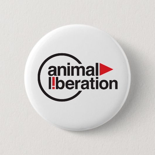 Badge Rond 5 Cm T-shirt animal de libération (Devant)