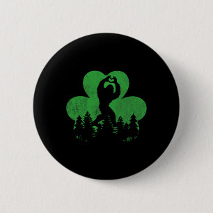 Badge Rond 5 Cm T-shirt Bigfoot Sasquatch Saint-Patrick Saint-Padr