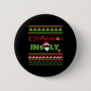 Badge Rond 5 Cm T Shirt Christmas In July. Christmas In July laid