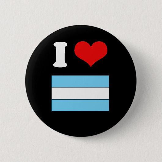 Badge Rond 5 Cm T-shirt de drapeau de l'Argentine (Devant)