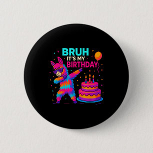 Badge Rond 5 Cm T-shirt de fête d'anniversaire drôle de lama dabbi