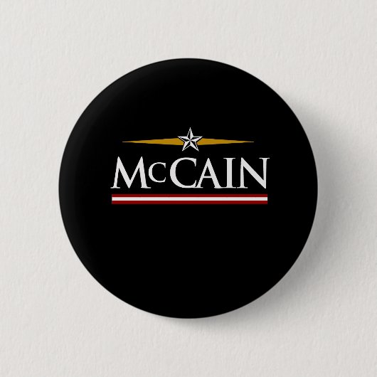 BADGE ROND 5 CM T-SHIRT DE LA CAMPAGNE MCCAIN (Devant)
