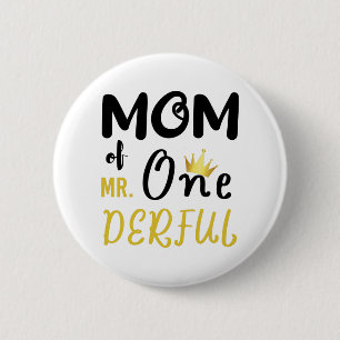 Badge Rond 5 Cm T-shirt de la fête d'anniversaire drôle de maman d