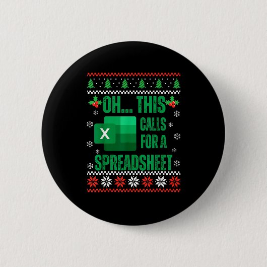 Badge Rond 5 Cm T-shirt de Noël drôle pour amateur de feuilles de  (Devant)