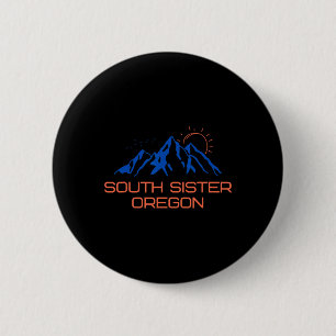Badge Rond 5 Cm T-shirt de randonnée South Sister Oregon pour l'es