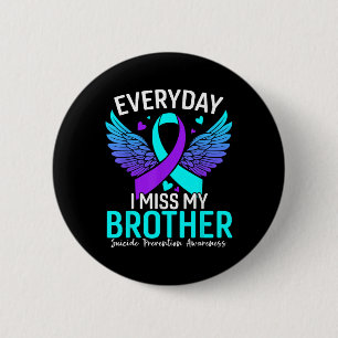 Badge Rond 5 Cm T-shirt de sensibilisation au suicide Prévention d