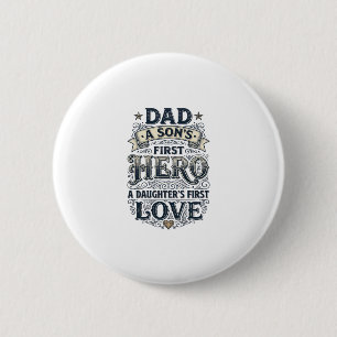 Badge Rond 5 Cm T-shirt de typographie vintage sur l'amour entre p