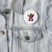 Badge Rond 5 Cm T-shirt Disco Tortue esthétique (En situation)