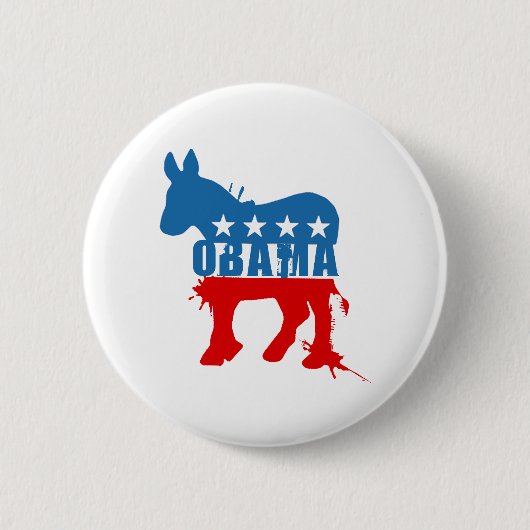 Badge Rond 5 Cm T-shirt d'Obama (Devant)
