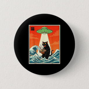 Badge Rond 5 Cm T-shirt drôle d'anime japonais Ramen Ufo pour homm