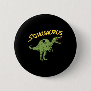 Badge Rond 5 Cm T-shirt drôle de Spinosaurus pour la journée Pi de