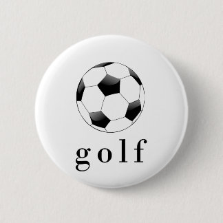 Badge Rond 5 Cm T-Shirt drôle de sport balle de football Golf