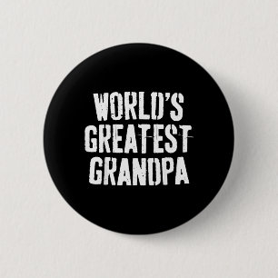 Badge Rond 5 Cm T-shirt du plus grand papy du monde Papa Hommes Fê