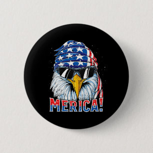 Badge Rond 5 Cm T Shirt Eagle Merica 4 Juillet Merica Hommes Garço