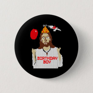 Badge Rond 5 Cm T Shirt essentiel pour le garçon d'anniversaire de