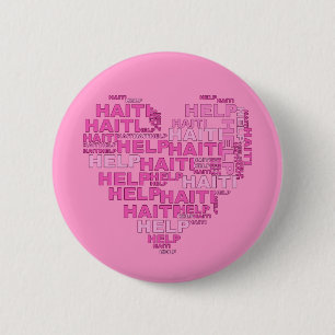 Badge Rond 5 Cm T-shirt et habillement du Haïti d'aide