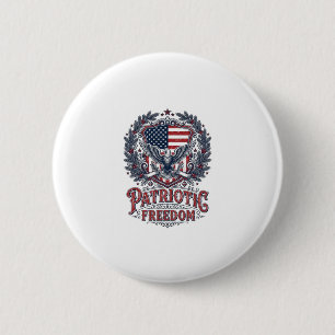Badge Rond 5 Cm T-shirt graphique vectoriel de Noël patriotique