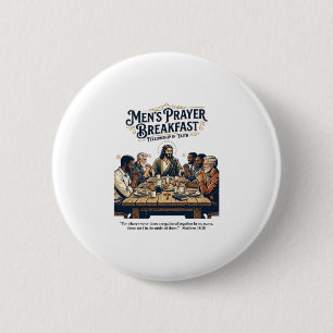 Badge Rond 5 Cm T-Shirt Groupe de Frères Jésus Rétraite Inspiratio