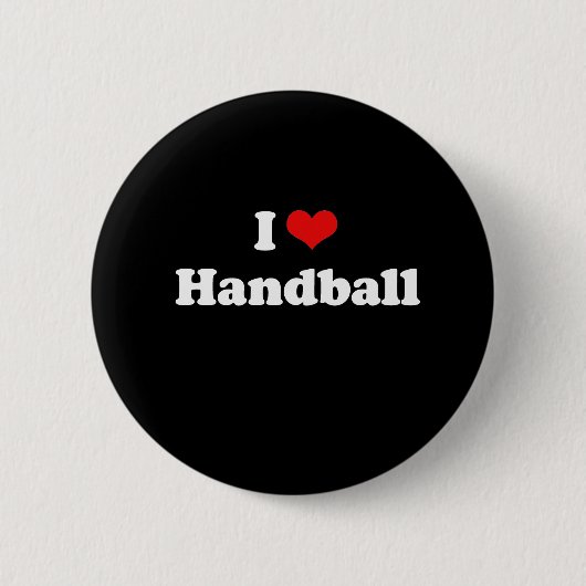 Badge Rond 5 Cm T-shirt I Love Handball (Devant)