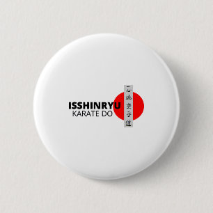 Badge Rond 5 Cm T Shirt Isshinryu Karate Do Soleil Levant