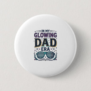 Badge Rond 5 Cm T-shirt Lunettes de soleil néon rétro de l'ère Pap