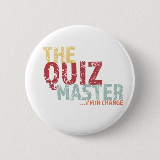 Badge Rond 5 Cm T-shirt maître Quiz (Devant)