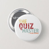 Badge Rond 5 Cm T-shirt maître Quiz (Devant & derrière)