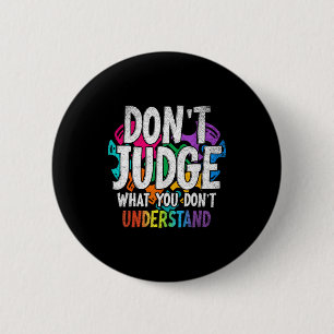 Badge Rond 5 Cm T-shirt noir pour adultes Uni-kids pour la sensibi
