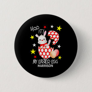 Badge Rond 5 Cm T Shirt Personnalisé Lapin Drôle Œuf de Pâques