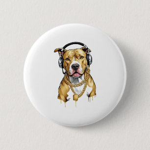 Badge Rond 5 Cm T-shirt Pitbull style streetwear