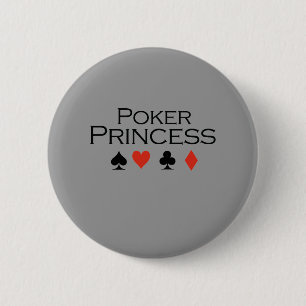Badge Rond 5 Cm T-shirt Poker Princess