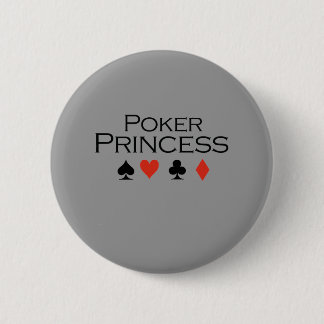 Badge Rond 5 Cm T-shirt Poker Princess