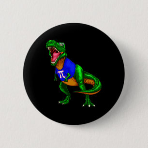 Badge Rond 5 Cm T Shirt Rex Dinosaur Jour de Pi Cadeau Math Hommes