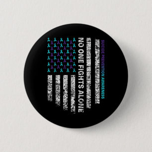 Badge Rond 5 Cm T-shirt Ruban semaine de sensibilisation à la prév