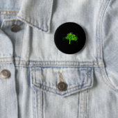 Badge Rond 5 Cm T Shirt Think Green (En situation)
