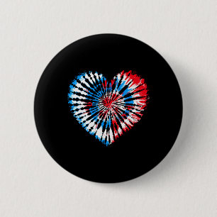 Badge Rond 5 Cm T-shirt tie-dye drapeau américain Usa garçons fill