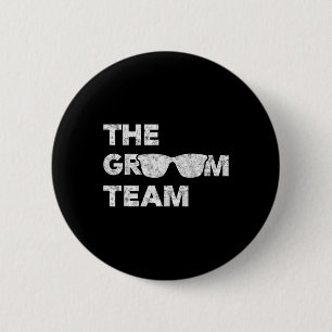 Badge Rond 5 Cm T-shirt vintage équipe du marié pour enterrement d